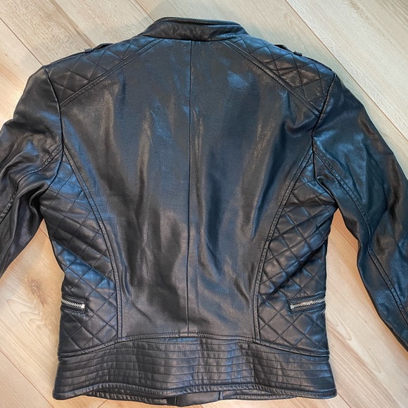 NWOT ZARA Cropped Leather Jacket - Picture 4 of 5